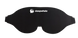Black sleep mask with 'sleepwhale' logo on a white background